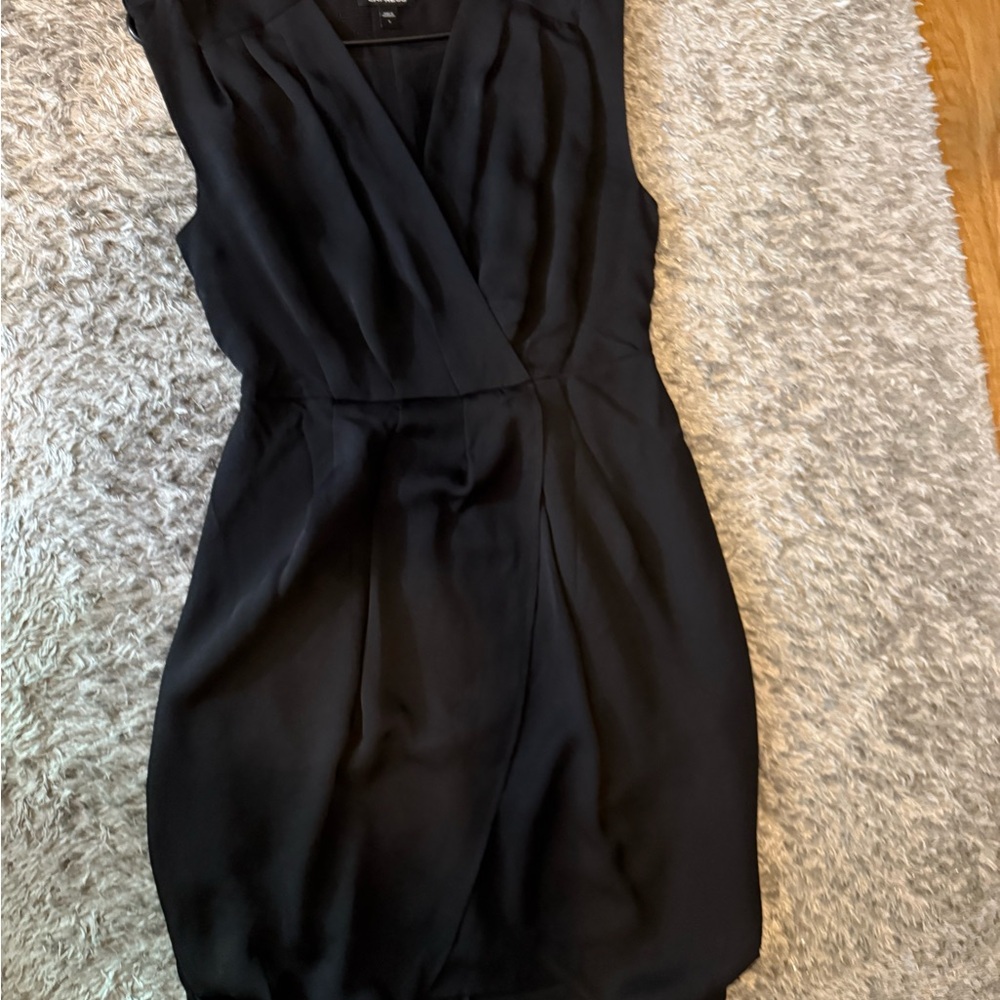 Express Black V-Neck Mini Dress